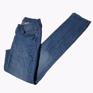 Old Navy Mid Rise Jeans Womens Size 0 Skinny Medium Wash Denim Pants